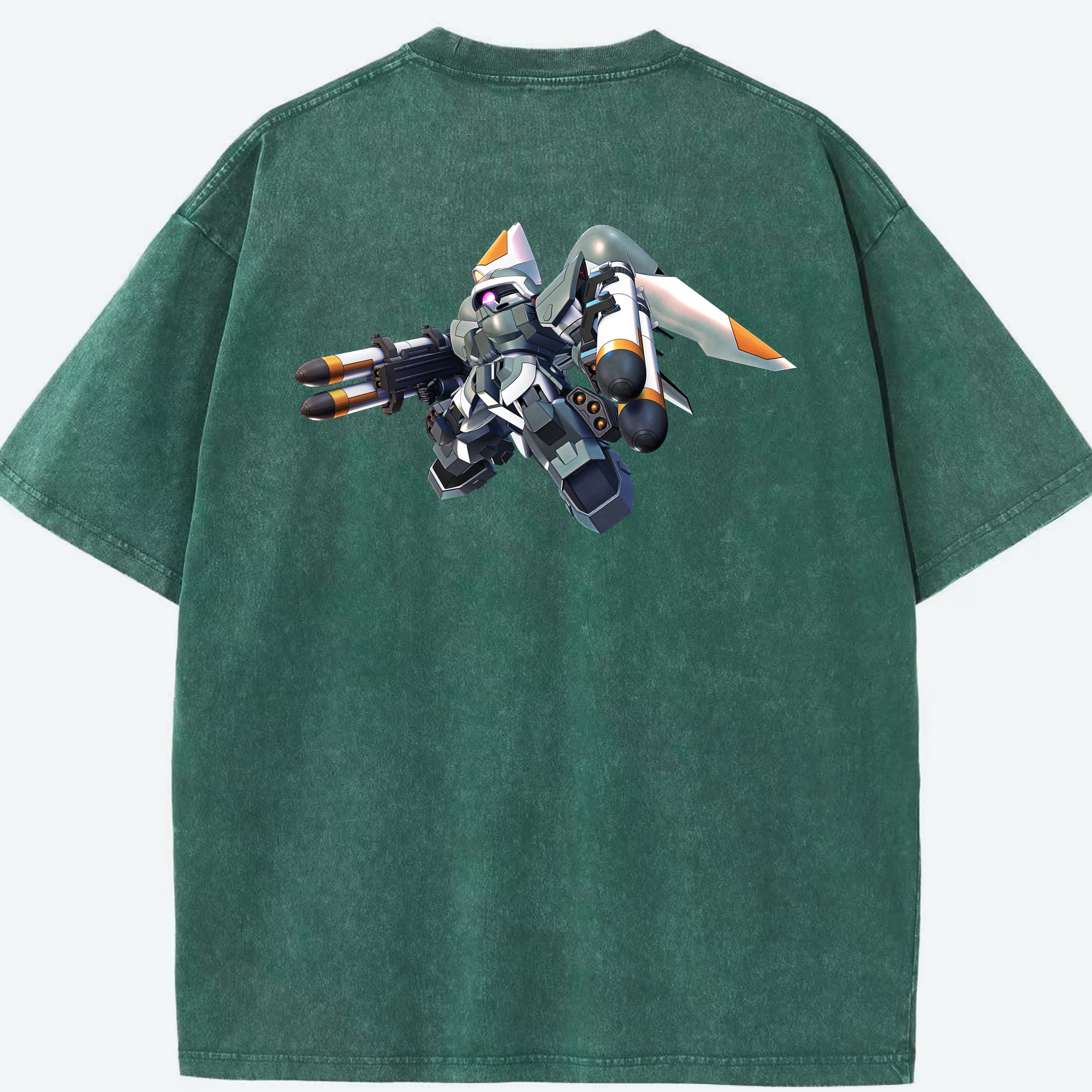 （画像用） 機動戦士ガンダム Mobile Suit Gundam 綿100% ヴィンテージ風 半袖Tシャツ（背面プリント）